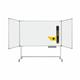 Bi-Office Maya Trio Whiteboard On A Mobile Structure; Magnetic Lacquered Steel Dry Wipe Surface; Aluminium Frame; 2000x1000mm