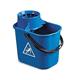 Janit-X Plastic Heavy Duty Mop Bucket With Wringer 15 Litre Blue - PACK (10)