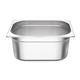 Vogue Stainless Steel Gastronorm Tray Set 2 x 1/2 with Lids