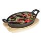 Olympia Hevea Board for Cast Iron Oval Eared Dish 260x165mm for FW817