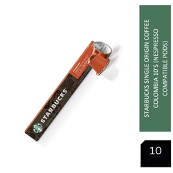 Starbucks Single Origin Coffee Colombia 10's (Nespresso Compatible Pods) - PACK (12)