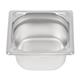 Vogue Heavy Duty Stainless Steel 1/6 Gastronorm Tray 100mm