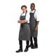 Whites Butchers Stripe Bib Apron Black/White