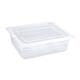 Vogue Polypropylene 1/2 Gastronorm Container with Lid 100mm (4 pack)