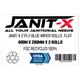 Janit-X Eco 100% Recycled XL Wiper/Forecourt Rolls Rolls Blue 2 x 400m x 280mm