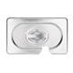 Vogue Stainless Steel 1/9 Gastronorm Notched Lid
