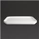 Olympia Kristallon Polypropylene Fast Food Tray White Small 345mm