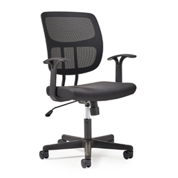 Rhea. Mesh back task chair with fixed arms