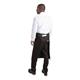Whites Bistro Apron Polycotton Black with Pocket 900x800mm