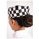 Whites Chefs Skull Cap Big Black & White Check