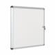 Bi-Office Earth Enclore Magnetic Display Case; Lacquered Steel Surface; Lockable Acrylic Door; Aluminium Frame; 720x674mm - 6x A4