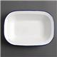Olympia Enamel Dishes Rectangular 280 x 190mm (6 Pack)