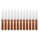 Olympia Jumbo Steak Knives Rosewood Handle (12 Pack)