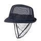 Trilby Hat with Snood Navy Blue L