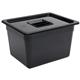 Vogue Polycarbonate 1/2 Gastronorm Container 200mm Black