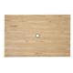 Bolero Complete Outdoor Aluminium Table Light Wood Effect Finish 1200x760mm