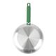 Hygiplas Aluminium Non-stick Teflon Platinum Plus Frying Pan Green Handle 24cm