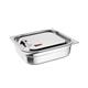 Vogue Stainless Steel and Silicone Sealable 1/2 Gastronorm Lid