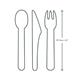 Vegware Compostable Paper Knife (1000 Pack)