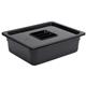Vogue Polycarbonate 1/2 Gastronorm Container 100mm Black