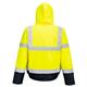 S266 - Hi-Vis Contrast Winter Bomber Jacket Yellow/Navy - Size L