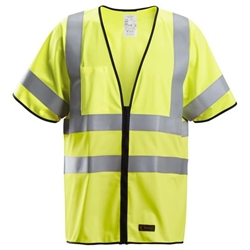 Snickers 4361 Protecwork Vest High Visibility Class 3/2 Yellow Medium