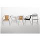 Bolero Aluminium and Ash Chairs (4 pack)