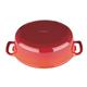 Vogue Red Oval Casserole Dish 6Ltr