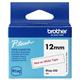 Brother 12mm Red on White Tape - BTAG232