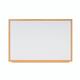 Bi-Office Earth Executive Non-Magnetic Whiteboard; Drywipe Surface; MDF Frame With Oak Finish; 1800x1200mm