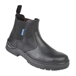 Himalayan 151 Black Leather Safety Dealer Boots [Size UK 10/ EU 45]