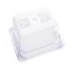 Vogue Polycarbonate 1/6 Gastronorm Container 100mm Clear