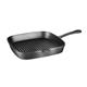 Vogue Square Cast Iron Ribbed Skillet Pan 24cm