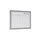 Bi-Office Weekly Planner; Magnetic Surface; Grey Lined MDF Frame; 60x40cm