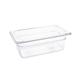 Vogue Polycarbonate 1/4 Gastronorm Container 100mm Clear