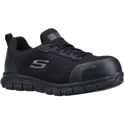 Skechers Work Sure Track Jixie S1 P SRC ESD Ladies Safety Trainer Black [Size UK 8/ EU 41]