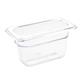 Vogue Polycarbonate 1/9 Gastronorm Container 100mm Clear