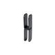 Archyi Sculpo Board ''H'' Shape Connector; Black Colour; 13x3x3cm