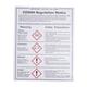 Vogue COSHH Regulations Sign