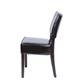 Bolero Chunky Faux Leather Chairs Dark Brown (2 Pack)