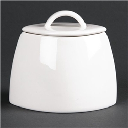 Olympia Lumina Oval Sugar Bowls with Lids 75mm (6 pack)
