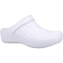 Safety Jogger Smooth OB Slip Resistant Occupational Clog White [Size UK 12/ EU 47]