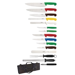 Hygiplas 15-Piece Knife Set with Carry Case
