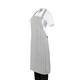 Whites Butchers Stripe Bib Apron Grey/White