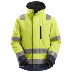 Snickers 1130 Allroundwork High Visibility 37.5 Insulated Jacket Class 3 Yellow/Navy Large [Regular]