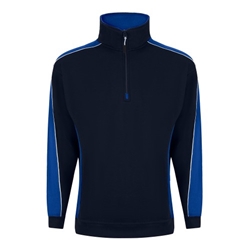 Orn 1288 Avocet 1/4 Zip Sweatshirt Navy/Royal Blue XL 