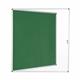 Bi-Office Enclore Display Case; Green Felt Surface; Lockable Acrylic Door; Aluminium Frame; 1160x1288mm - 20x A4