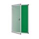 Bi-Office Enclore Display Case; Green Felt Surface; Lockable Acrylic Door; Aluminium Frame; 1160x981mm - 15x A4