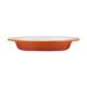 Vogue Orange Oval Cast Iron Gratin 650ml