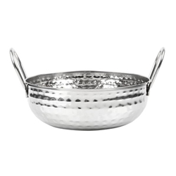 Olympia Table Presentation Hammered Kadai Dish Stainless Steel 200mm